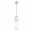 thumbnail image 1 of Innovations Lighting  Utopia - 1 Light 15" Stem Hung Pendant Satin Nickel/Matte White, 1 of 5