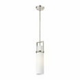 thumbnail image 1 of Innovations Lighting  Utopia - 1 Light 15" Stem Hung Pendant Polished Nickel/Matte White, 1 of 5