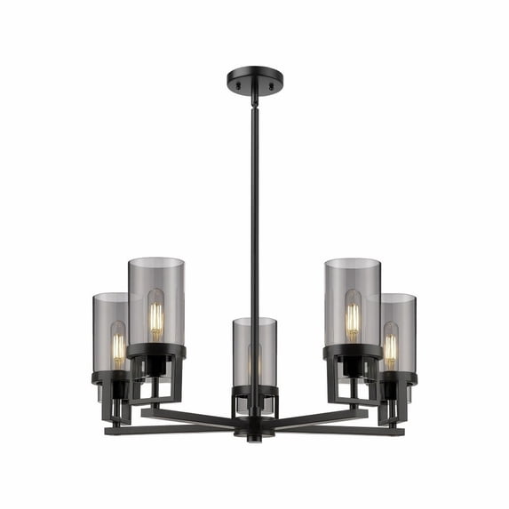 Innovations Lighting - Utopia - 5 Light Chandelier In Contemporary Style-11.75