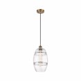 thumbnail image 1 of 516-1P-BB-G557-8CL Innovations Lighting Vaz - 1 Light Cord Hung Mini Pendant In Industrial Style-9.88 Inches Tall and 8 Inches Wide-Brushed Brass, 1 of 7