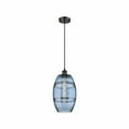 thumbnail image 1 of 516-1P-BK-G557-8BL Innovations Lighting Vaz - 1 Light Cord Hung Mini Pendant In Industrial Style-9.88 Inches Tall and 8 Inches Wide-Matte Black, 1 of 7