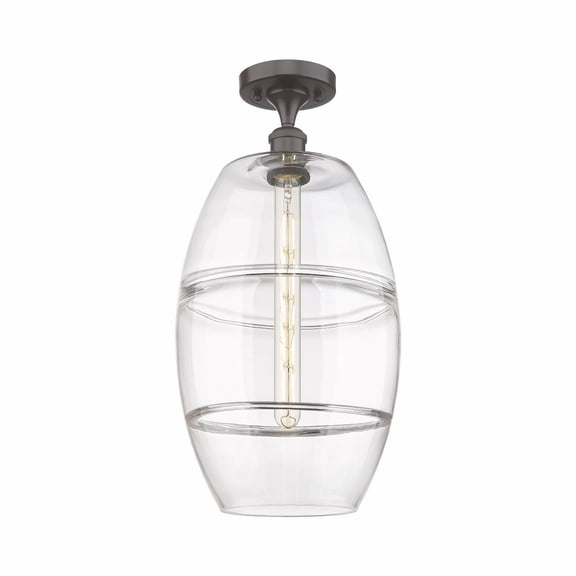 Innovations Lighting - Vaz - 1 Light Semi-Flush Mount In Industrial Style-19.75
