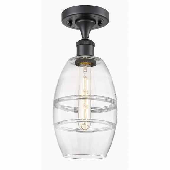 Innovations Lighting - Vaz - 1 Light Semi-Flush Mount In Industrial Style-9.38