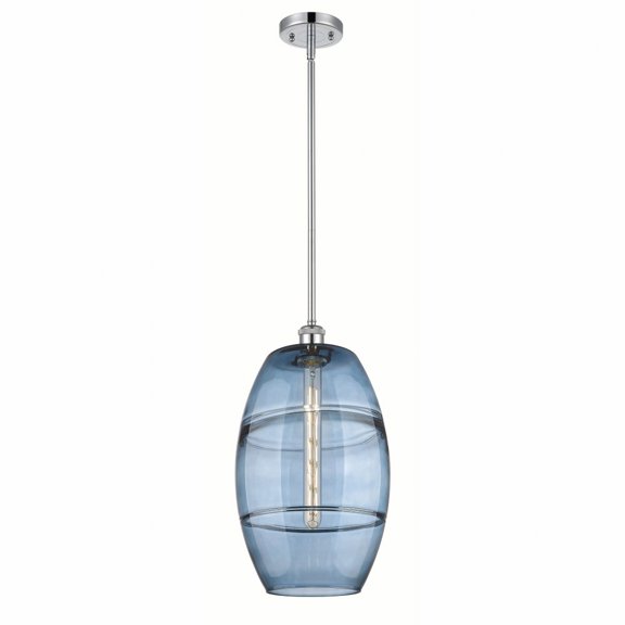 516-1S-PC-G557-10BL-Innovations Lighting-Vaz - 1 Light Stem Hung Mini Pendant In Industrial Style-18.5 Inches Tall and 10 Inches Wide-Polished Chrome