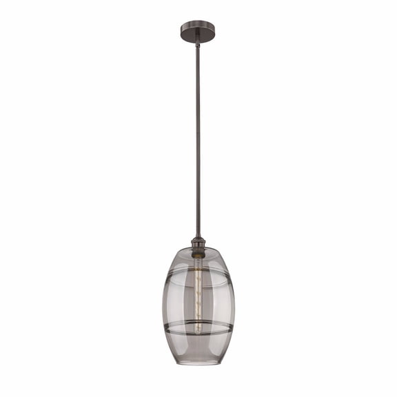 616-1S-OB-G557-10SM Innovations Lighting Vaz - 1 Light Stem Hung Mini Pendant In Industrial Style-18 Inches Tall and 10 Inches Wide-Oil Rubbed Bronze