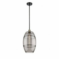 516-1S-BAB-G557-10SM-Innovations Lighting-Vaz - 1 Light Stem Hung Mini Pendant In Industrial Style-18.5 Inches Tall and 10 Inches Wide-Black Antique