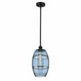 thumbnail image 1 of 516-1S-BK-G557-8BL Innovations Lighting Vaz - 1 Light Stem Hung Mini Pendant In Industrial Style-9.88 Inches Tall and 8 Inches Wide-Matte Black, 1 of 7