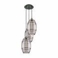 thumbnail image 1 of 113B-3P-BAB-G557-10SM-Innovations Lighting-Vaz - 3 Light Cord Hung Multi Pendant In Industrial Style-56.25 Inches Tall and 16.5 Inches Wide-Black, 1 of 7