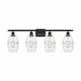 thumbnail image 1 of 516-4W-BK-G557-6CL Innovations Lighting Vaz - 4 Light Bath Vanity In Industrial Style-9.13 Inches Tall and 35.88 Inches Wide-Matte Black Finish-Clear, 1 of 2