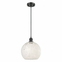 Innovations Lighting - White Mouchette - 1 Light Cord Hung Mini Pendant In