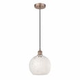 thumbnail image 1 of Innovations Lighting - White Mouchette - 1 Light Cord Hung Mini Pendant In, 1 of 7