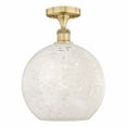 thumbnail image 1 of Innovations Lighting - White Mouchette - 1 Light Semi-Flush Mount In Modern, 1 of 7