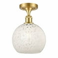 thumbnail image 1 of Innovations Lighting - White Mouchette - 1 Light Semi-Flush Mount In Modern, 1 of 2