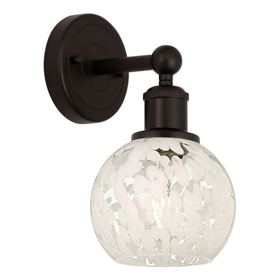 Innovations Lighting - White Mouchette - 1 Light Wall Sconce In Modern