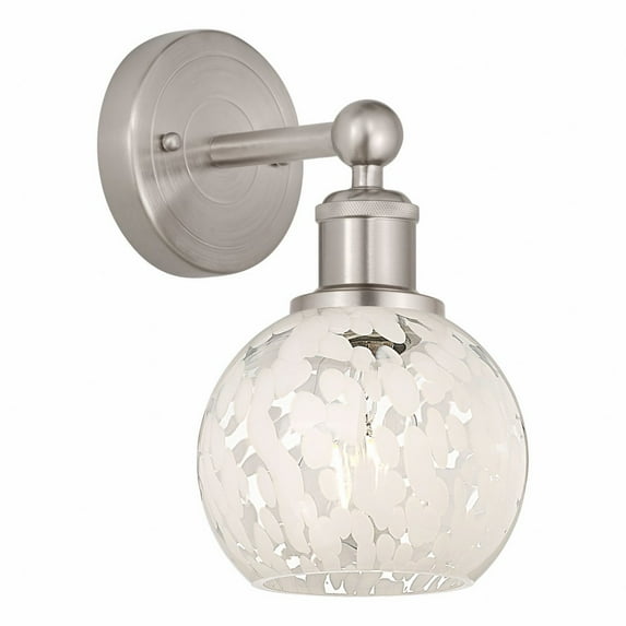Innovations Lighting - White Mouchette - 1 Light Wall Sconce In Modern