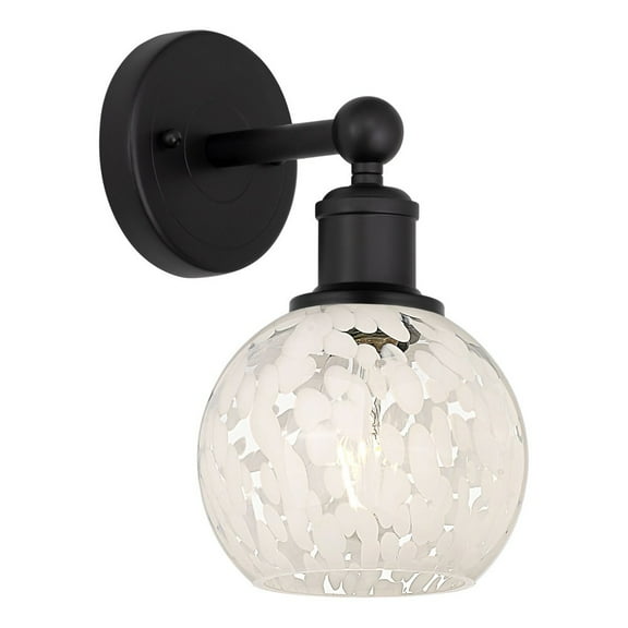Innovations Lighting - White Mouchette - 1 Light Wall Sconce In Modern