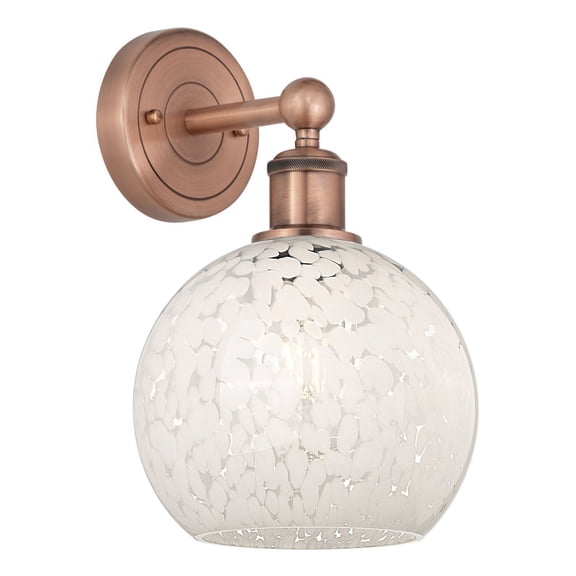 Innovations Lighting - White Mouchette - 1 Light Wall Sconce In Modern