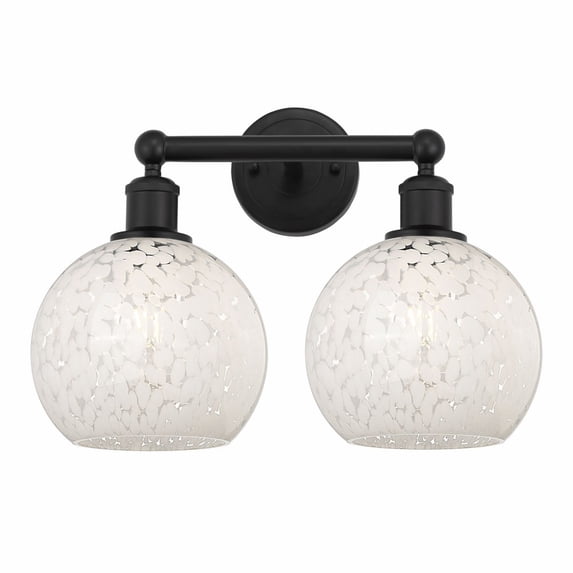 Innovations Lighting - White Mouchette - 2 Light Bath Vanity In Modern