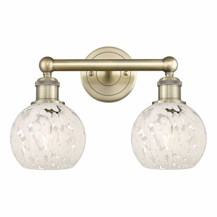 Innovations Lighting - White Mouchette - 2 Light Bath Vanity In Modern