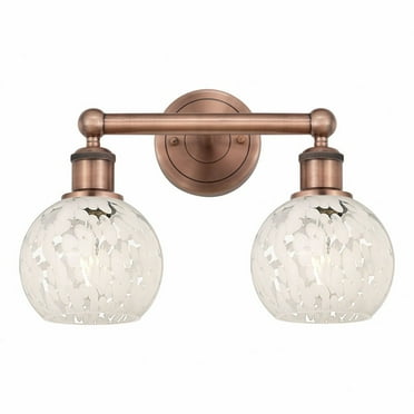 Innovations Lighting - White Mouchette - 2 Light Bath Vanity In Modern