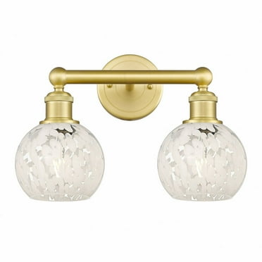 Innovations Lighting - White Mouchette - 2 Light Bath Vanity In Modern
