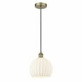 thumbnail image 1 of Innovations Lighting - White Venetian - 1 Light Cord Hung Mini Pendant In Modern, 1 of 2