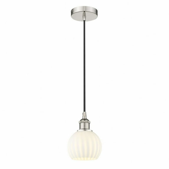 Innovations Lighting - White Venetian - 1 Light Cord Hung Mini Pendant In Modern