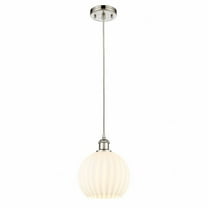 Innovations Lighting - White Venetian - 1 Light Cord Hung Mini Pendant In Modern