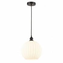 Innovations Lighting - White Venetian - 1 Light Cord Hung Pendant In Modern