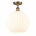 thumbnail image 1 of Innovations Lighting - White Venetian - 1 Light Semi-Flush Mount In Modern, 1 of 1