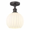 thumbnail image 1 of Innovations Lighting - White Venetian - 1 Light Semi-Flush Mount In Modern, 1 of 1