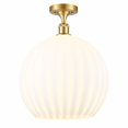 thumbnail image 1 of Innovations Lighting - White Venetian - 1 Light Semi-Flush Mount In Modern, 1 of 1