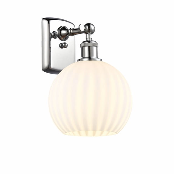 Innovations Lighting - White Venetian - 1 Light Wall Sconce In Modern Style-11