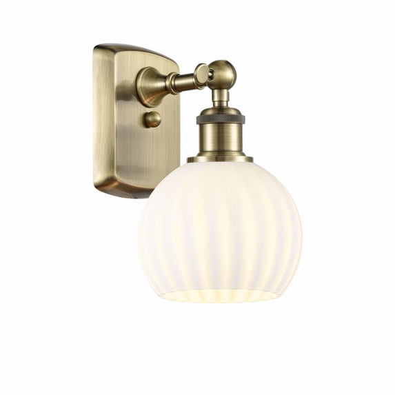 Innovations Lighting - White Venetian - 1 Light Wall Sconce In Modern Style-9