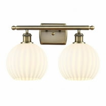 Innovations Lighting - White Venetian - 2 Light Bath Vanity In Modern Style-11