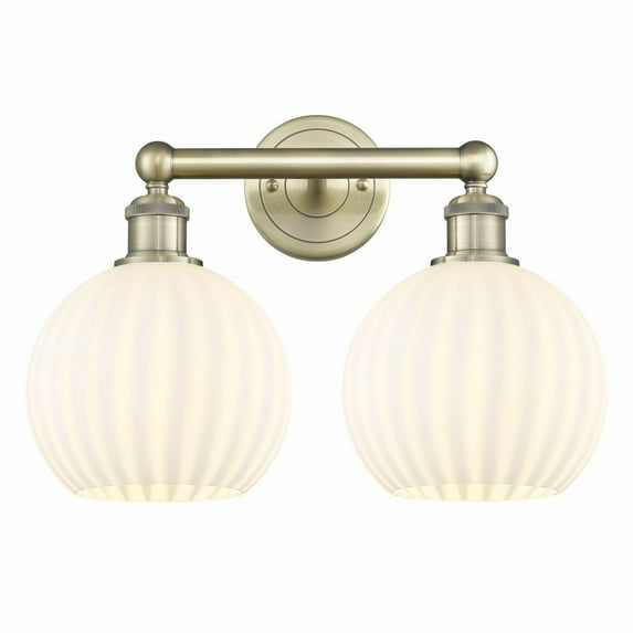 Innovations Lighting - White Venetian - 2 Light Bath Vanity In Modern