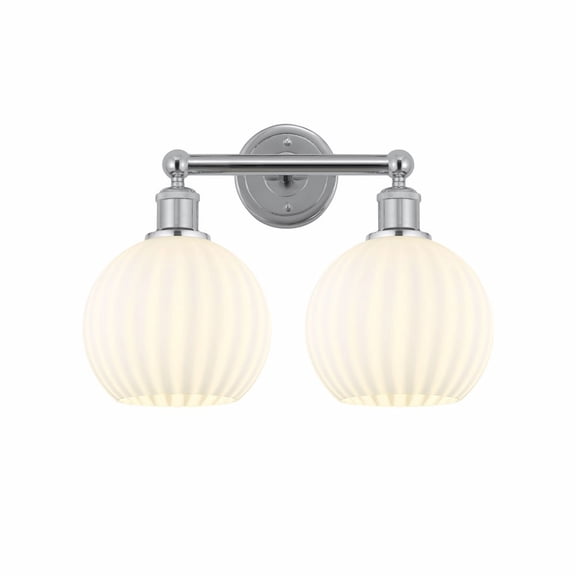 Innovations Lighting - White Venetian - 2 Light Bath Vanity In Modern