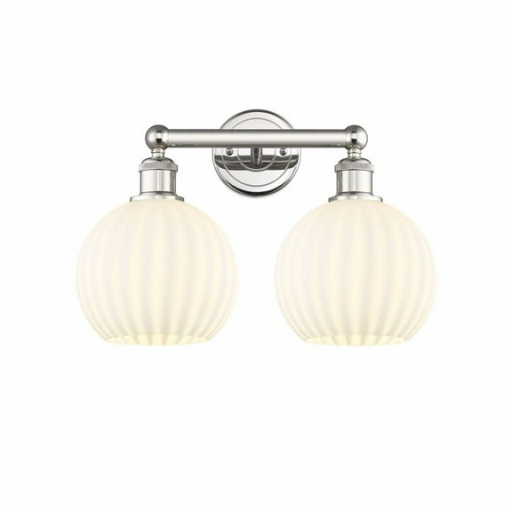 Innovations Lighting - White Venetian - 2 Light Bath Vanity In Modern