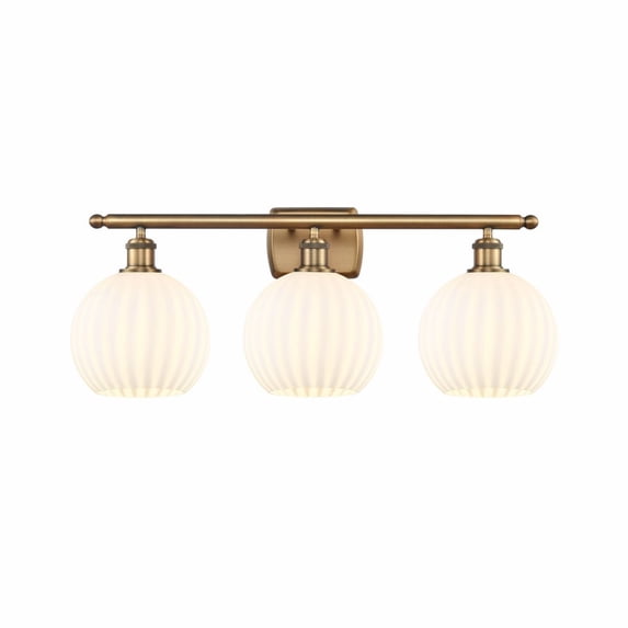 Innovations Lighting - White Venetian - 3 Light Bath Vanity In Modern Style-11