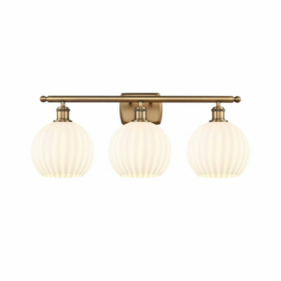 Innovations Lighting - White Venetian - 3 Light Bath Vanity In Modern Style-11