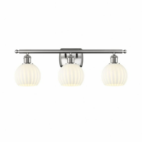 Innovations Lighting - White Venetian - 3 Light Bath Vanity In Modern Style-9