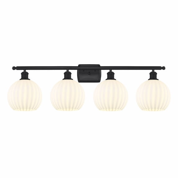 Innovations Lighting - White Venetian - 4 Light Bath Vanity In Modern Style-11