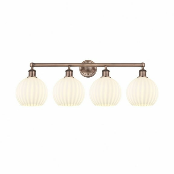 Innovations Lighting - White Venetian - 4 Light Bath Vanity In Modern