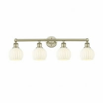Innovations Lighting - White Venetian - 4 Light Bath Vanity In Modern