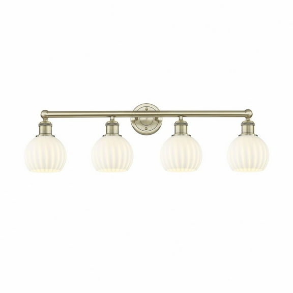 Innovations Lighting - White Venetian - 4 Light Bath Vanity In Modern