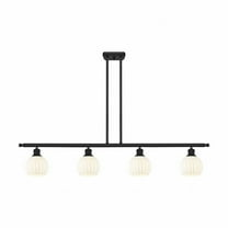 Innovations Lighting - White Venetian - 4 Light Stem Hung Island In Modern