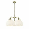 thumbnail image 1 of Innovations Lighting - White Venetian - 5 Light Stem Hung Chandelier In Modern, 1 of 2