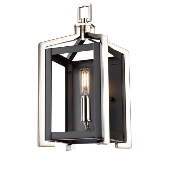 Innovations Lighting  Wiscoy - 1 Light 6" Wall-Mounted Sconce Black Polished Nickel