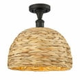 thumbnail image 1 of Innovations Lighting - Woven Ratan - 1 Light Semi-Flush Mount In Farmhouse, 1 of 3