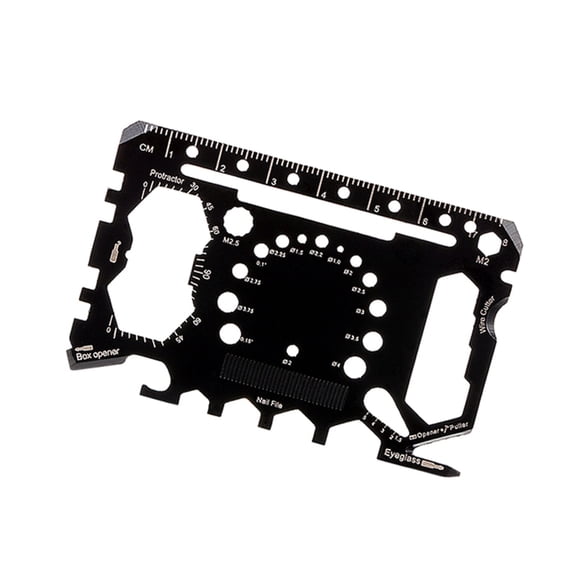 Innovative 50 in 1 Multitool Stainless Steel Card Size Design for Adventures